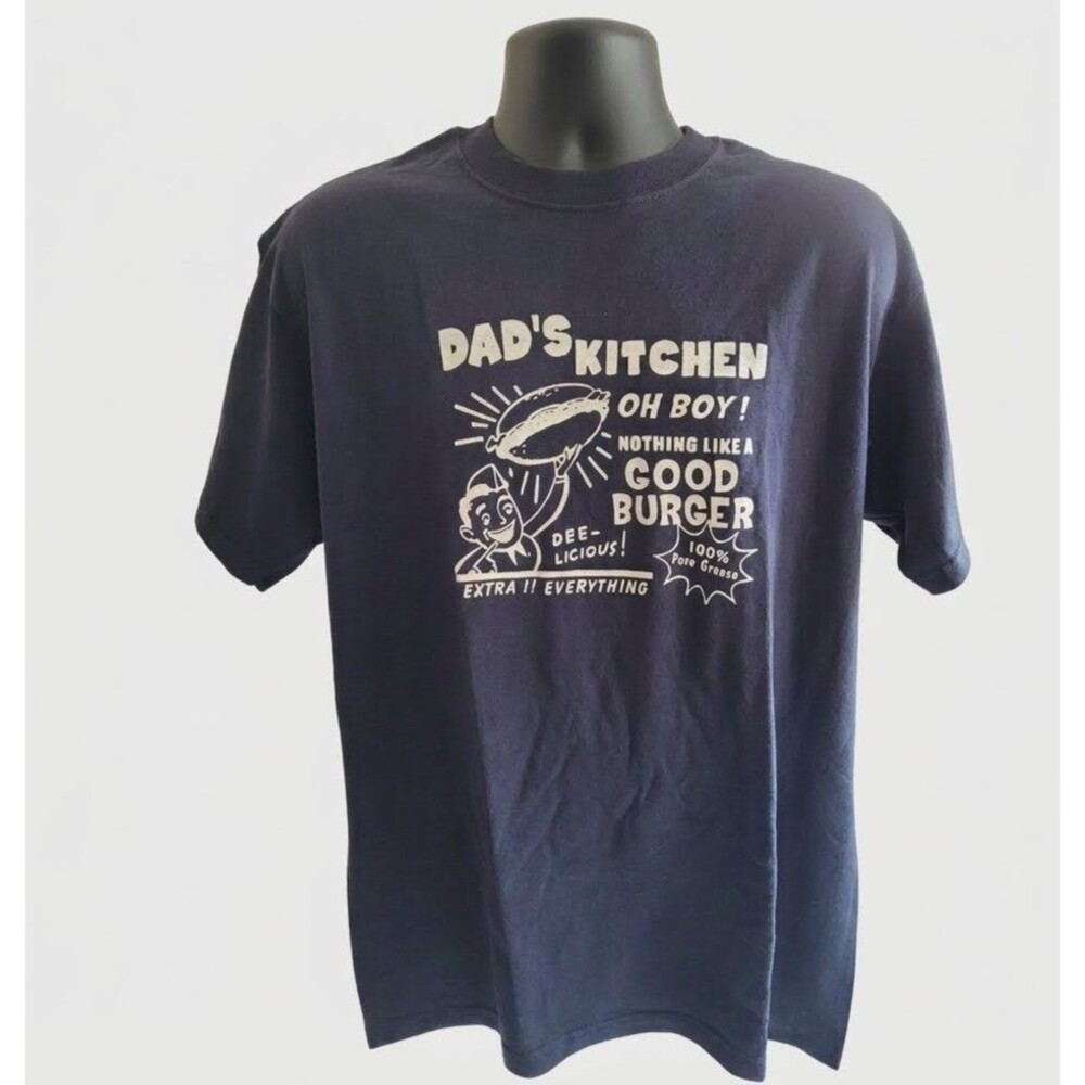 Anvil Dad's Kitchen Good Burger Graphic T-Shirt L